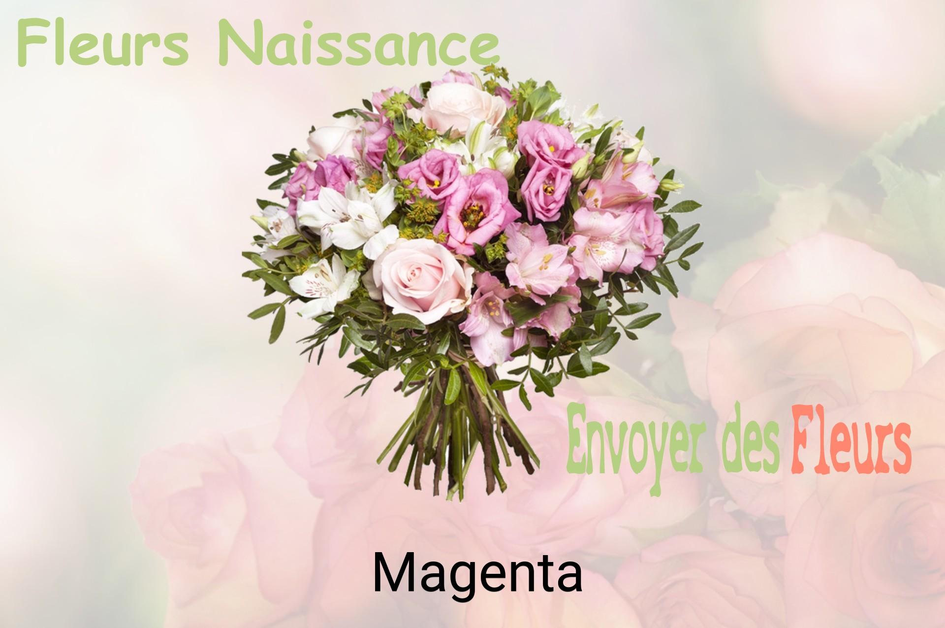 Bouquet de fleurs de naissance livré à Magenta